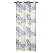 Voilage jacquard gris imprimé 140×240 - DYLREV