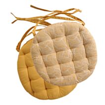 Coussin de Chaise imprimé Jaune 40x40cm