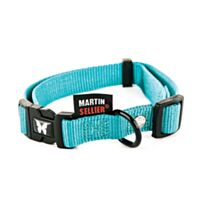 Collier nylon réglable 10/20-30 turquoise