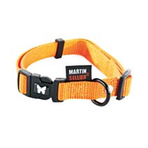 Collier nylon réglable 16-30/45 orange