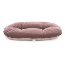 Coussin ovale ouatine 53cm jaune