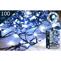 Guirlande électrique d'extérieur flash blanc froid 100 LED 5m