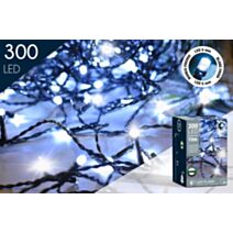 Guirlande électrique d'extérieur flash blanc froid 300 LED 15m