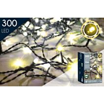 Guirlande flash 300 LED de 5mm blanc chaud