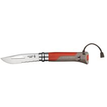 Couteau Outdoor N8 - terre/rouge - OPINEL