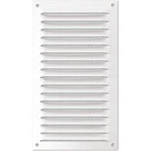 grille alu blanc 100x200mm - avec moustiquaire - AUTOGYRE