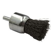 Brosse pinceau fil acier ondulé décapage du métal Ø22mm - TRIPLEX