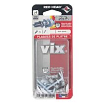 4 Chevilles Vix Autoforeuses + Gonds - RED HEAD