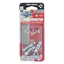 4 Chevilles Klix Métalliques Ø4x33mm + Vis TR Ø4x40mm - RED HEAD