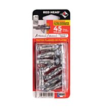 10 chevilles Superklix Ø10 x 35 mm + vis TR Ø6 x 40 mm - RED HEAD