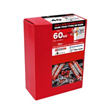 Boîte de chevilles bi-matières D6x37 + vis TR D4x45 x40 - RED HEAD