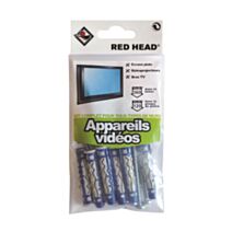 Kit appareils vidéo MX Ø8 + vis Ø4.5x60mm - RED HEAD