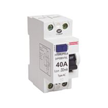Interrupteur différentiel type AC 40A 2 modules - DEBFLEX