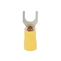 Cosse x10 fourche Ø6 jaune - DEBFLEX