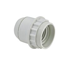 Douille E27 chemise 1/2 filetée avec bague blanc - DEBFLEX