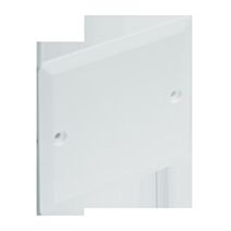 Couvercle carré à visser 80x80mm blanc