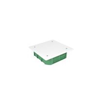 Boite de dérivation encastrée maçonnerie + couvercle 130x130/P45 vert