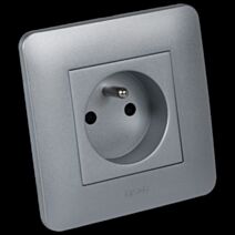 Prise 2P+T Casual complet silver - DEBFLEX