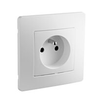 Prise de courant Nora 2P+T blanc - DEBFLEX