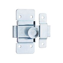 Targette zinguée pêne plat 30mm acier blanc - THIRARD