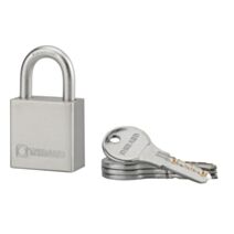 Cadenas + 4 clés Rinox inox brossé 40 mm - THIRARD