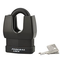 Cadenas + 2 clés FTH 804WP Anse acier/PVC 65 mm - THIRARD