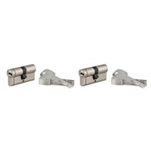 Lot de 2 cylindres Transit 1 laiton 30 x 30 mm - THIRARD
