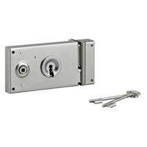 Serrure pêne dormant 1/2 tour zinguée 140x83mm