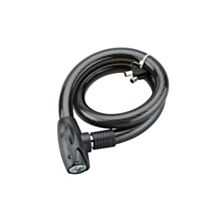 Câble Antivol + 2 Clés Acier Gainé PVC Ø25mm 1m
