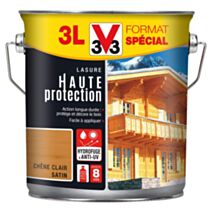 Lasure Haute Protection bois chêne clair 2, 5 L+20% - V33