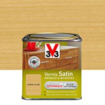 Vernis ciré satin chêne clair 0,5 L - V33