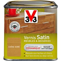Vernis intérieur ciré satin 0.5L - Chêne doré - V33