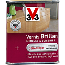 Vernis brillant meubles & boiseries incolore 0,25 L - V33