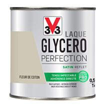 laque glycero satin 0,5L fleur de coton - V33