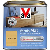 Vernis brillant meubles & boiseries mat chêne clair 0,5 L - V33