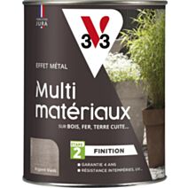 Peinture effet métal finition argent 0,25L