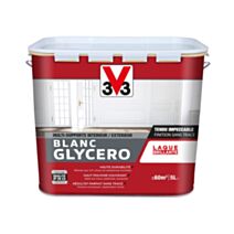 Peinture blanc glycéro brillant 5l
