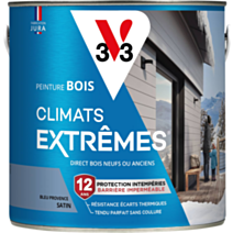 Peinture Bois Climats Extrêmes Satin Bleu Provence 2 L