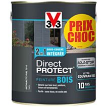 Peinture bois choc anthracite 2.5l