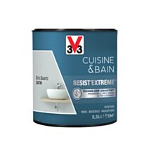 Peinture Cuisine & bain Resist'Extrême Gris quartz satin 0,5L - V33