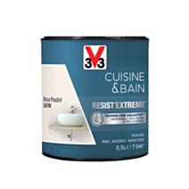 Peinture Cuisine & bain Resist'Extrême Rose poudre satin 0,5L - V33