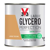 Laque glycéro satin jaune Toscane 0,5L - V33