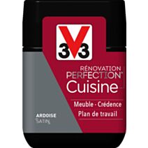 Testeur de peinture rénovation cuisine Perfection ardoise satin 75ml - V33