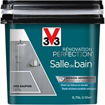 Peinture rénovation salle de bain gris dauphin satin 0,75l - V33