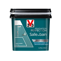 Peinture rénovation salle de bain bleu lagon satin 0,75l - V33
