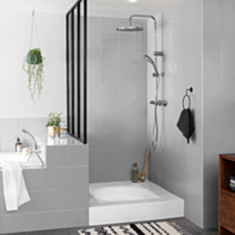 Peinture Rénovation Perfection Salle de bain Tendre Gris Satin 2L - V33
