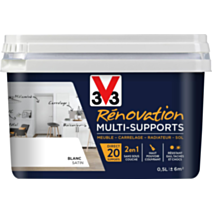 Peinture Rénovation Multisupport blanc satin 0,50 L - V33