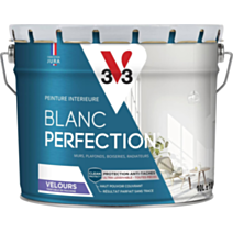 Peinture Blanc Perfection velours 10L blanc - V33