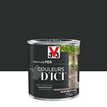 Peinture fer Couleurs d’ici 0,5L noir profond – V33
