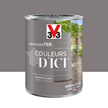 PEINTURE V33  FER COULEURS D’ICI ®  GRIS FLOTTE 1,5 L